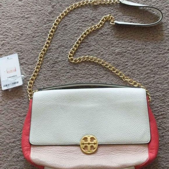 Tory Burch Colorblock Chelsea Bag Shoulder Clutch Handbag